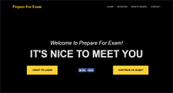 Desktop Screenshot of prepareforexam.com