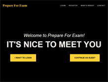Tablet Screenshot of prepareforexam.com